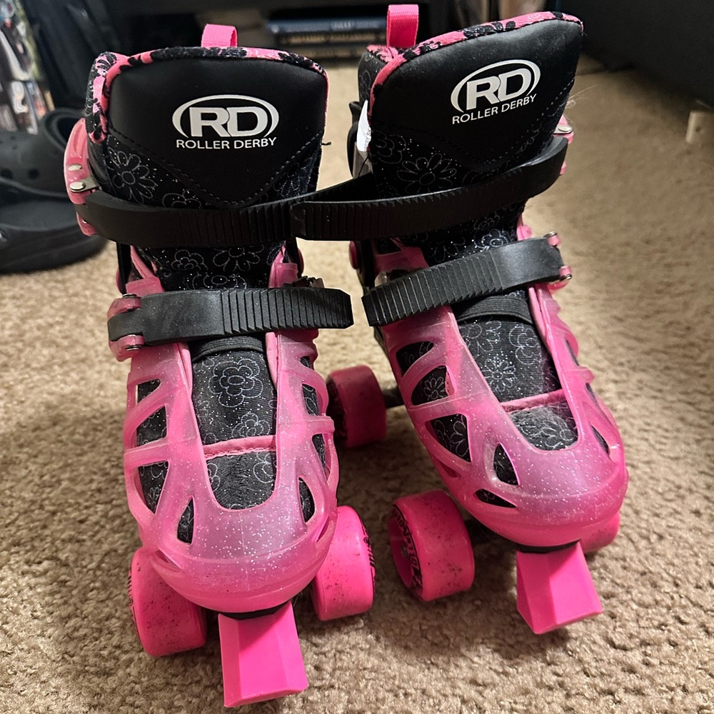 Kids Pink Quad Roller Skates